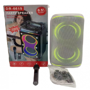 PL-4304 6000W BT,SD,USB GİRİŞLİ MİC.KUMANDALI RGB IŞIKLI SPEAKER 6.5x2