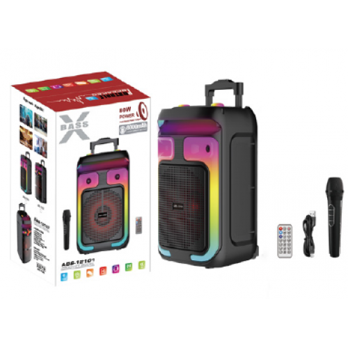 PL-4659 BT,SD,USB GİRİŞLİ MİC. VE KUMANDALI RGB IŞIKLI SPEAKER 12 İNÇ