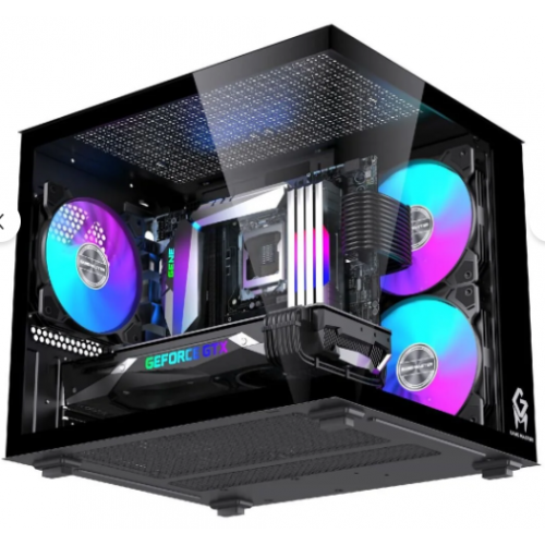 Game Master GM-X1 Siyah m-ATX Gaming Mini Akvaryum Kasa Game Master GM-X1 Siyah m-ATX Gaming Mini Akvaryum Kasa
