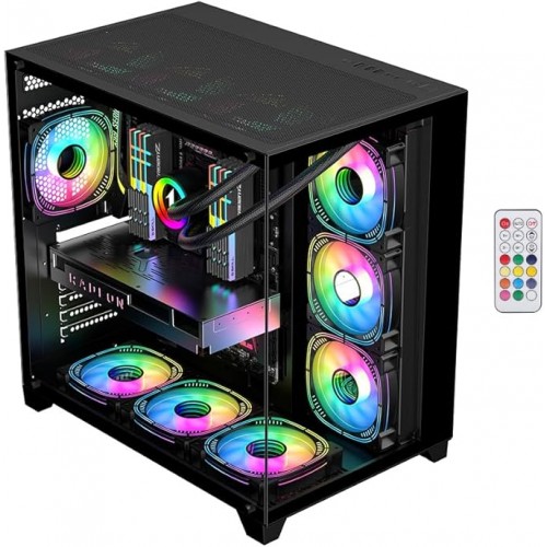 REVENGE SÜPERNOVA 7 FANLI KUMANDALI RGB SİYAH KASA