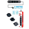Ftr-01 Termal Akım Korumalı Priz 3x USB Akıllı 2M KABLO