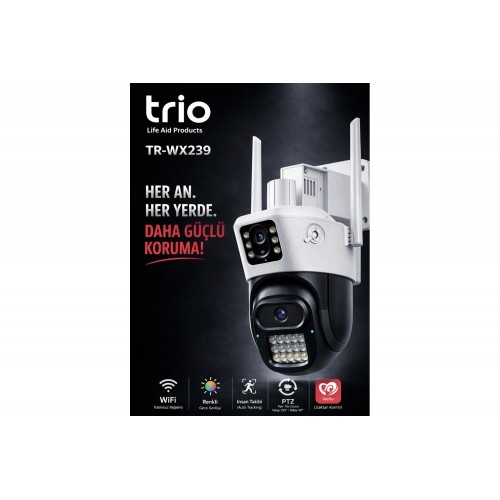 TRIO TR-WX239 PTZ WIFI P39 DUAL  2 LENS 802.11b/g/n 2.4GHz
