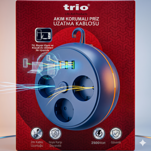 TR3444 3 LÜ 3 USB+1TYP-C Lİ 1,5M KABLOLU