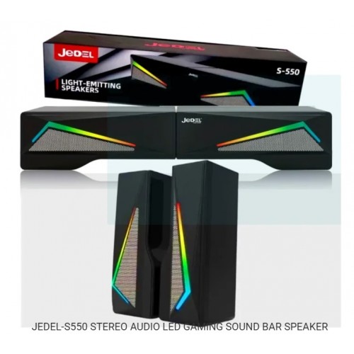 JEDEL S-550 LED GAMING SOUND BAR SPEAKER 