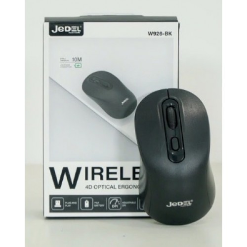 JEDEL W926 KABLOSUZ MOUSE SİYAH VE YEŞİL MEVCUT