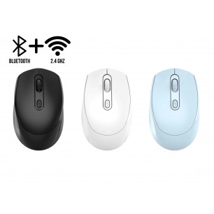 PL-1865 SESSİZ CLİCK KABLOSUZ+BLUETOOTH ŞARJLI MOUSE