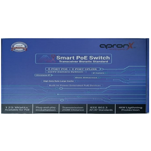 APRONX 8+2 POE SWİTCH