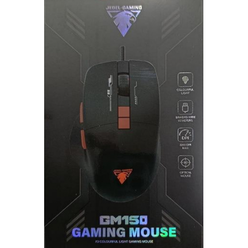 JEDEL GM150 7D COLRFULL  GAMİNG MOUSE SİYAH