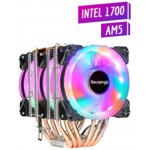 Revenge Cold Frost 603 Kule Tipi 3 Fanlı Rainbow Gaming Işlemci Fanı 6 Bakır Kanallı Cpu Fan