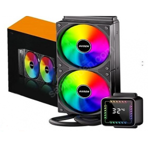 VERSATİLE 240MM SIVI SOĞUTMA SİYAH ISI GÖSTERGELİ GÖSTERGE ÇALIŞIYO  MAXTOR  CTG8 MACUN HEDİYELİ RGB SATA APARATI MEVCUT