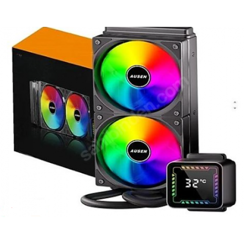 VERSATİLE 240MM SIVI SOĞUTMA SİYAH ISI GÖSTERGELİ GÖSTERGE ÇALIŞIYO  MAXTOR  CTG8 MACUN HEDİYELİ RGB SATA APARATI MEVCUT