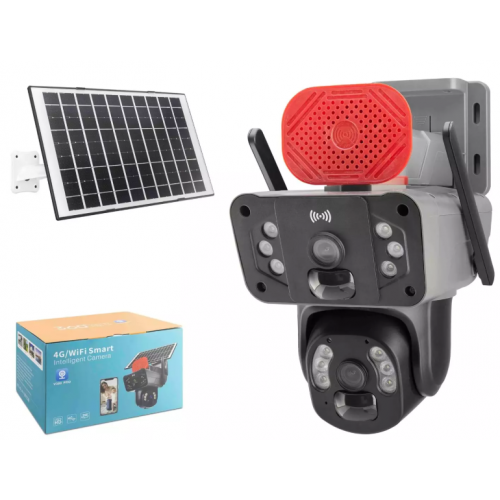 X5-Tech YT-58G Solar 4G Kamera 2*3Mp Lens V380 Siyah