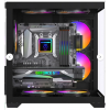 GamX ARES Akvaryum Cube 5 FANLI Tuştan Değişen RGB FAN M-ATX Gaming Bilgisayar Kasası 500W 80 PLUS POWERLU
