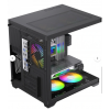GamX ARES Akvaryum Cube 5 FANLI Tuştan Değişen RGB FAN M-ATX Gaming Bilgisayar Kasası 500W 80 PLUS POWERLU