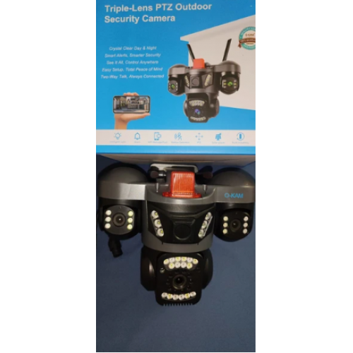 O-KAM 5011 3 Kameralı 9mp Wifi Ptz Kamera Gece Görüşlü Güvenlik Kamerası