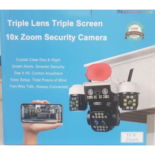 O-KAM 5012 Çakarlı 3 Kameralı 9mp Wifi Ptz Kamera Gece Görüşlü Güvenlik Kamerası