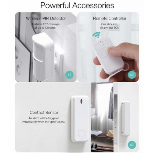 O-KAM PRO 3030 ALARM WiFi + 4G/3G/2G GSM ev hırsız güvenlik alarmı sistemi  akıllı yaşam app uzaktan kumanda