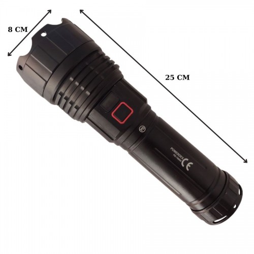 Powerdex Pd-16000 90w 9000 Lümen Profesyonel Zoomlu Güçlü Uzun menzilli Avcı El Feneri (Yeni En Güçlü)