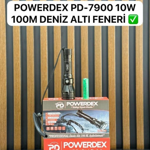 Powerdex Pd-7900 Şarjlı Su Altı Dalış El Feneri 10w 2000 Lümen
