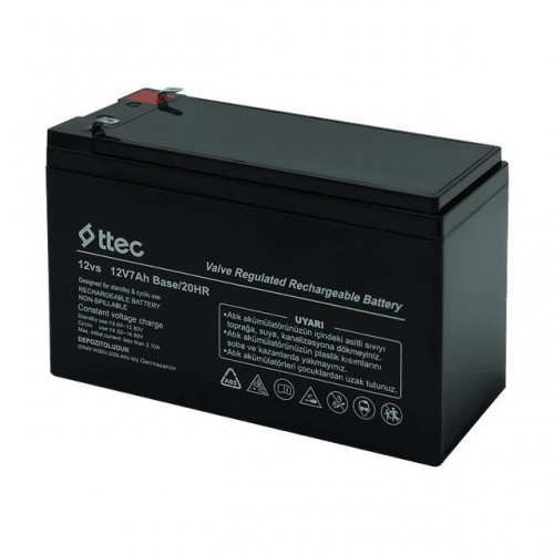 Ttec Base 12V 7Ah Bakımsız Kuru Akü 2026 ÜRETİM Taze Akü