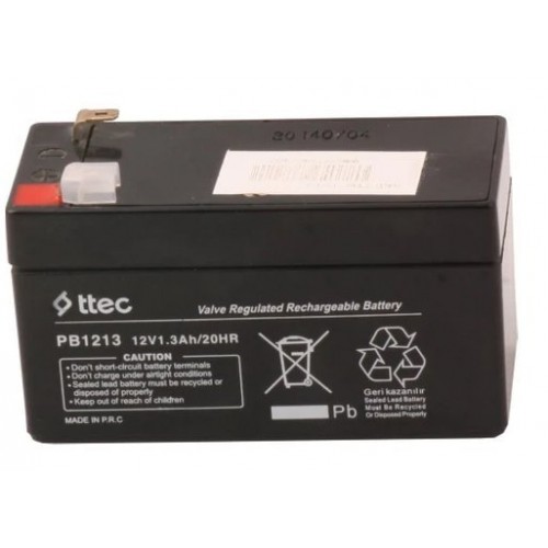 Ttec 12V 1.3AH Bakımsız Kuru Akü 2026 ÜRETİM