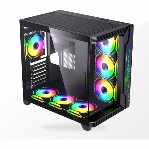 Game Master F7-Pro ARGB Ön Panel 7 ARGB Fan Kumandalı ARGB Kontrolcü ATX Gaming Bilgisayar Kasası