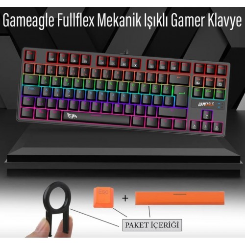 GAMEAGLE FULLFLEX MK-89X1R MEKANİK KABLOLU KLAVYE RED SWİTCH