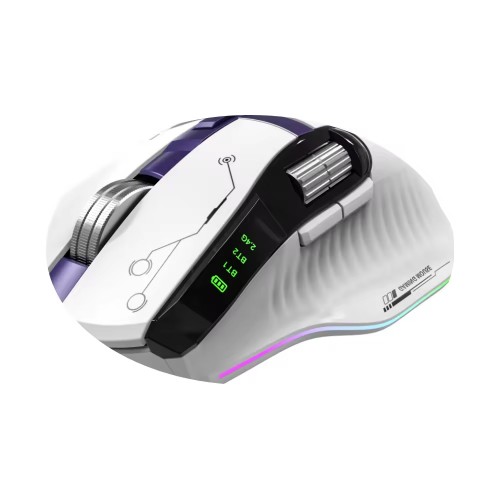 JEDEL GWH-101 Özel Üretim 6D Üç Modlu Oyun Mouse'u ŞARJLI BLUETOOTHLU BEYAZ