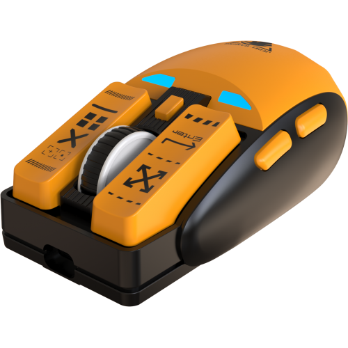 JEDEL WD149  SARI RENK   WİRELESS+BLUETOOTH ŞARJLI KABLOSUZ MOUSE 