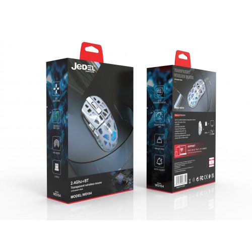 JEDEL WD154 6D şarj edilebilir BT + 2.4Ghz kablosuz  MOUSE