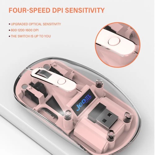 JeDEL WD131P Wireless, Bluetooth şarjlı Mouse - 1600 DPI 4 renk mevcut JeDEL WD131P Wireless, Bluetooth şarjlı Mouse - 1600 DPI 4 renk mevcut