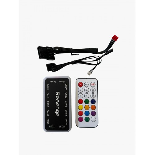 Revenge SmartSync 6 Pin Rgb Kontrolcü Ve Kumanda Seti Denetleyici Tüm 6 Pin Fanlar Ile Uyumludur Remote Kumandalı Fan Kontrol