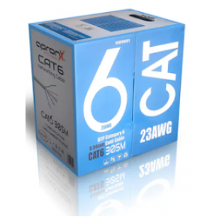 Apronx 305 Metre Cat6 Kablo Gri Renkli 23 AWG