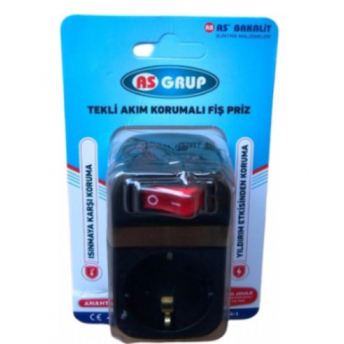 AKIM KORUMALI PRİZ TEKLİ