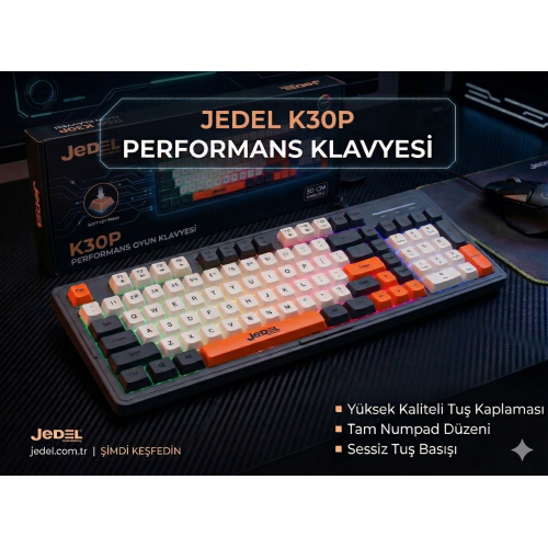 JEDEL K30P IŞIKLI GAMİNG KLAVYE
