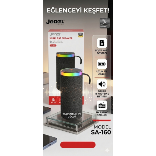 JEDEL SA-160 BLUETOOTH SPEAKER MUHTEŞEM SES KALİTESİ