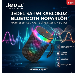 JEDEL SA-159 BLUETOOTH SPEAKER MUHTEŞEM SES KALİTESİ
