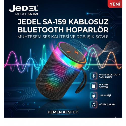 JEDEL SA-159 BLUETOOTH SPEAKER MUHTEŞEM SES KALİTESİ